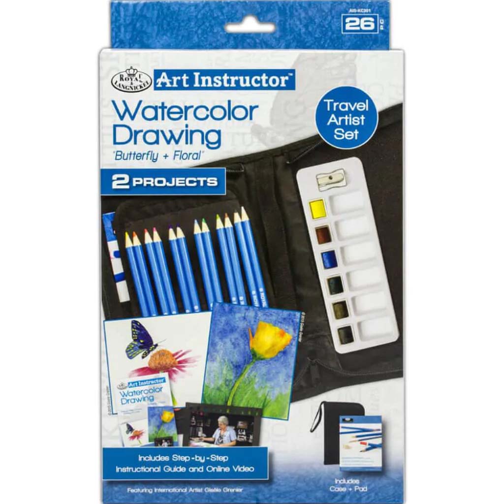 Watercolor Drawing Travel Art Set 26pc 