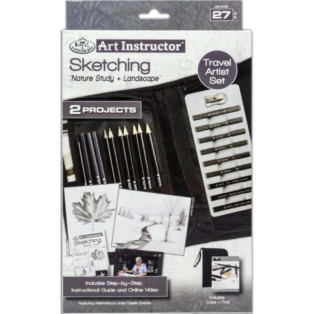 Art Instructor Sketching Travel Set 27pcs