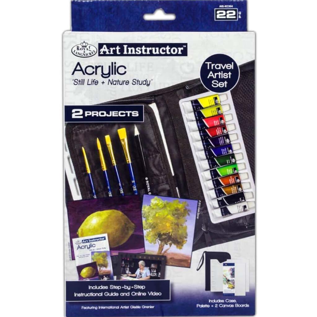 Acrylic Travel Art Set 22pc 