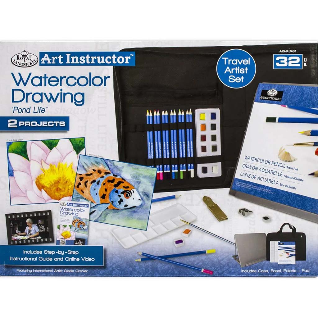 Watercolor Drawing Travel Art  Set 32pc