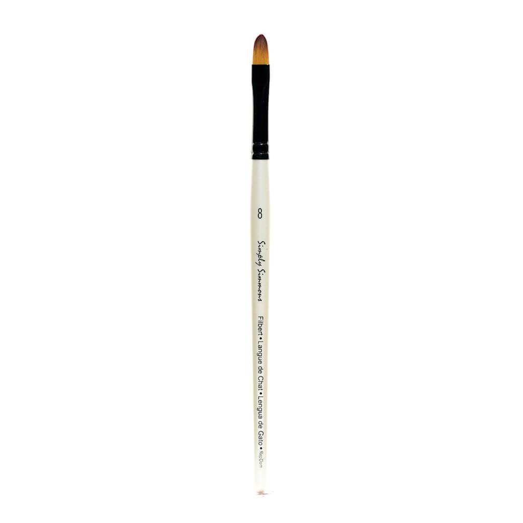 Simply Simmons Short Handle Filbert Brushes