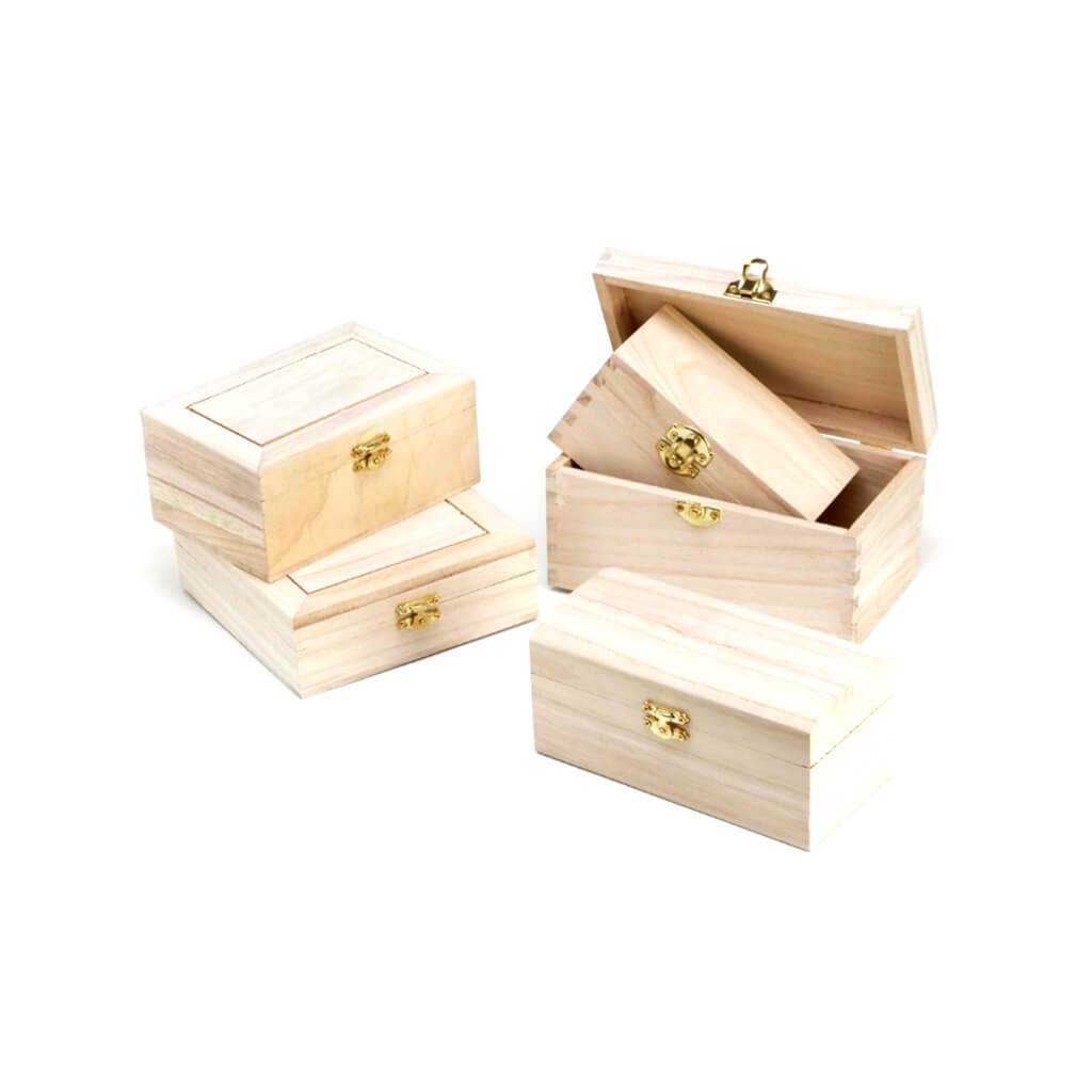 WOOD BOX UNFIN PROMO SETOF2 