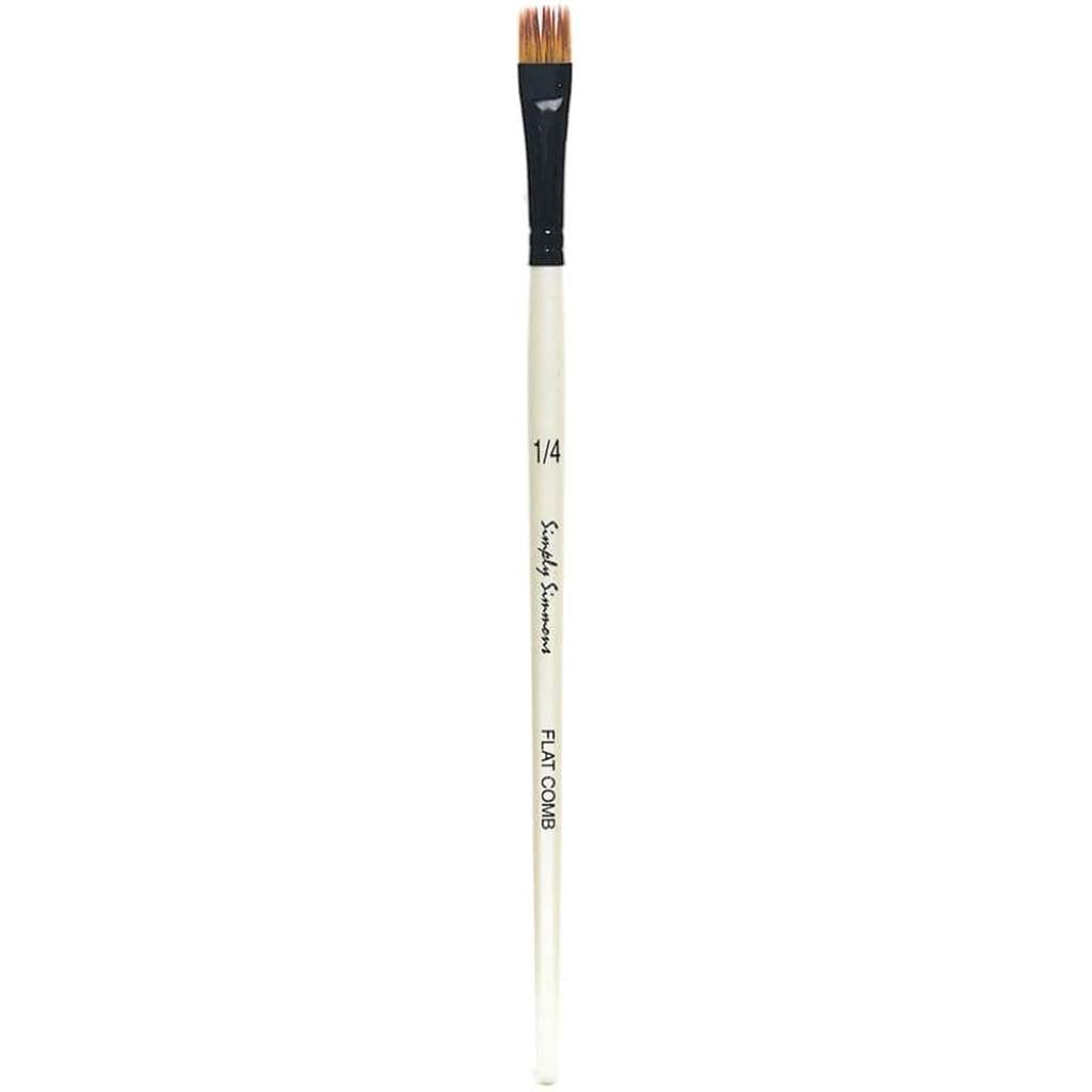 Simply Simmons Short Handle Flat Comb Brushes