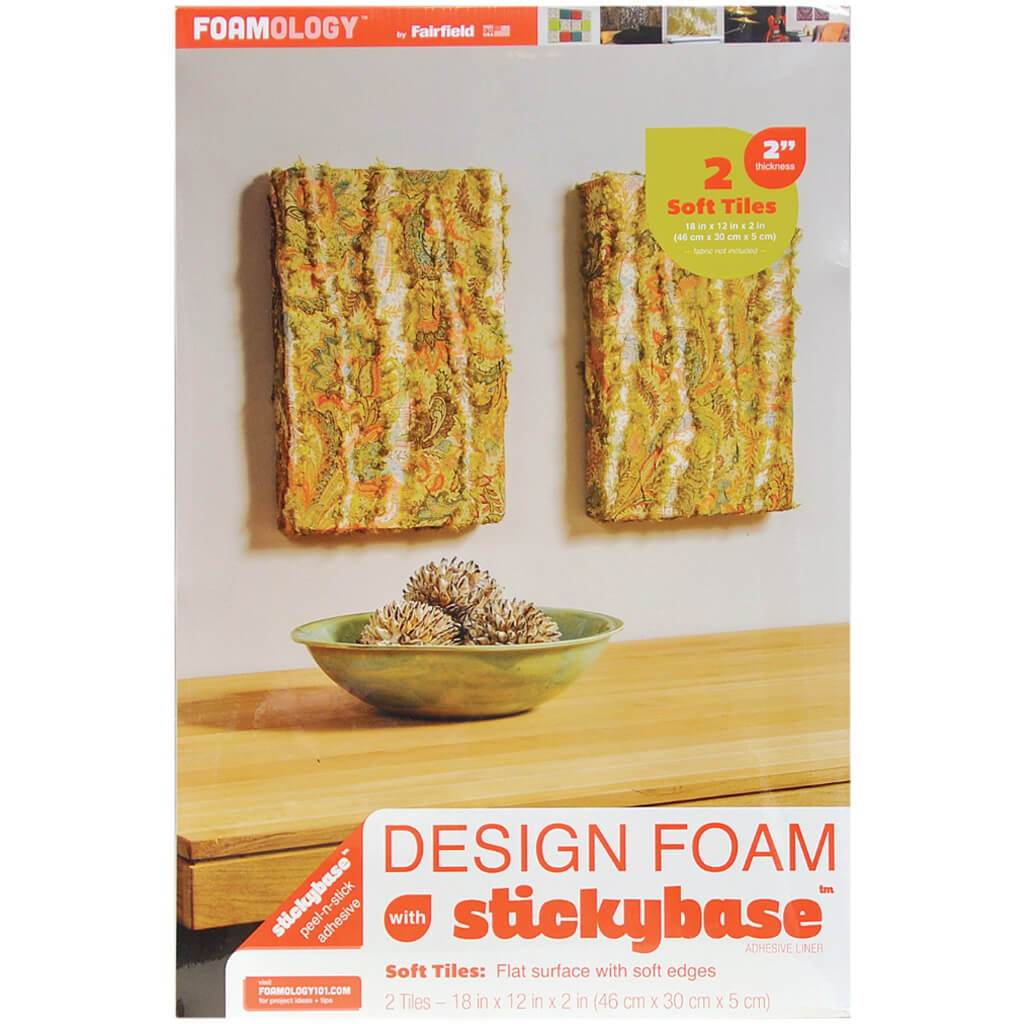 Design Foam 12in x 18in x 2in 2/Pkg