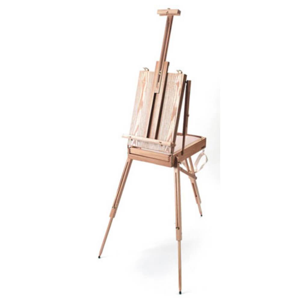 Sketch Box Easel with Palette Wood Adjustable Height 