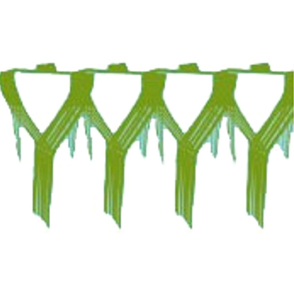 Lime Green Drop Fringe Garland 20in X 12in