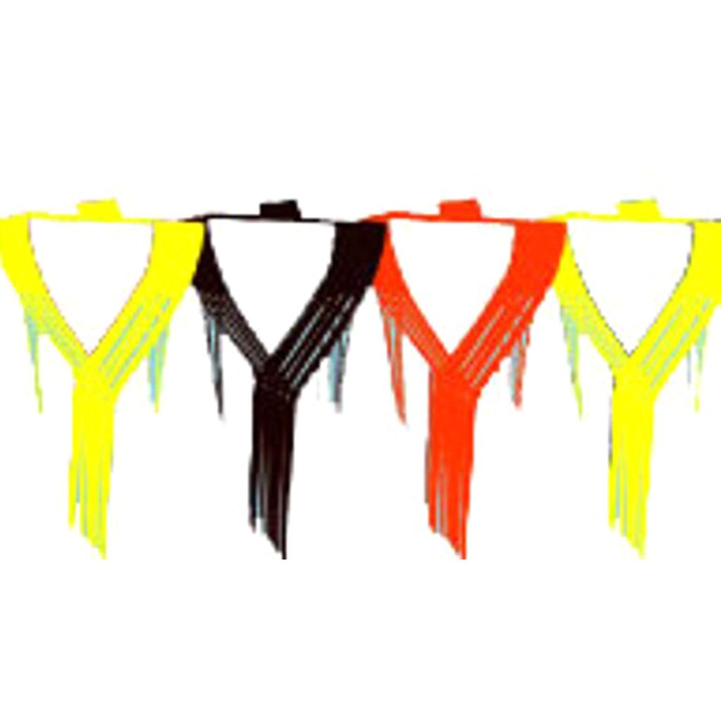 Brown Yellow &amp; Orange Drop Fringe Garland 20in X 12in