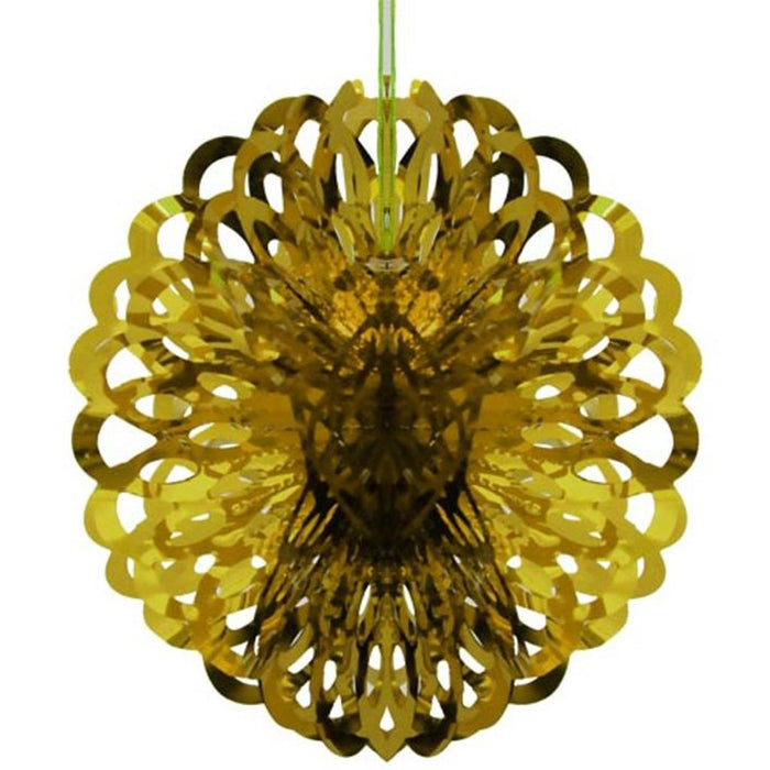 Gold Foil Ball Decoration, 8in