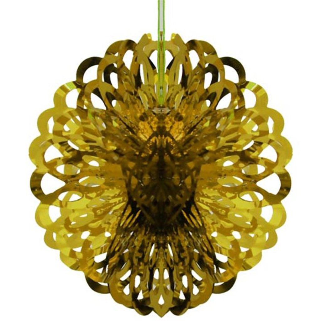 Gold Foil Ball Decoration, 8in