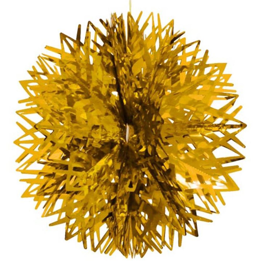 Gold Foil Ball Decoration, 16in