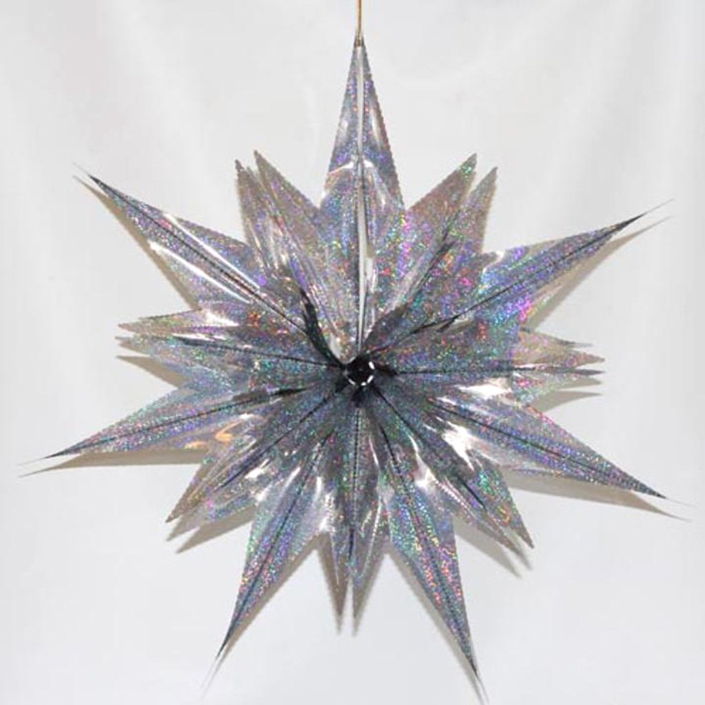 Silver Foil Star Decoration