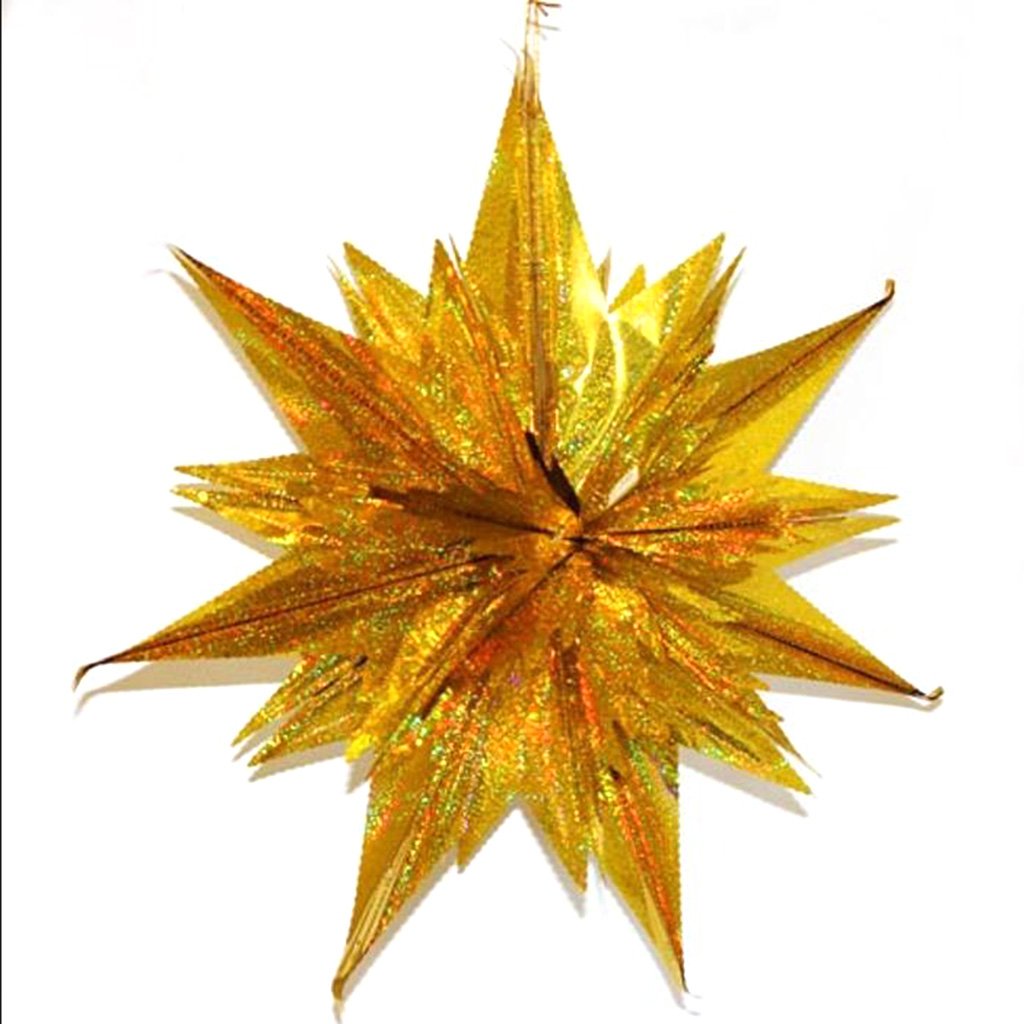 Gold Foil Star Decoration