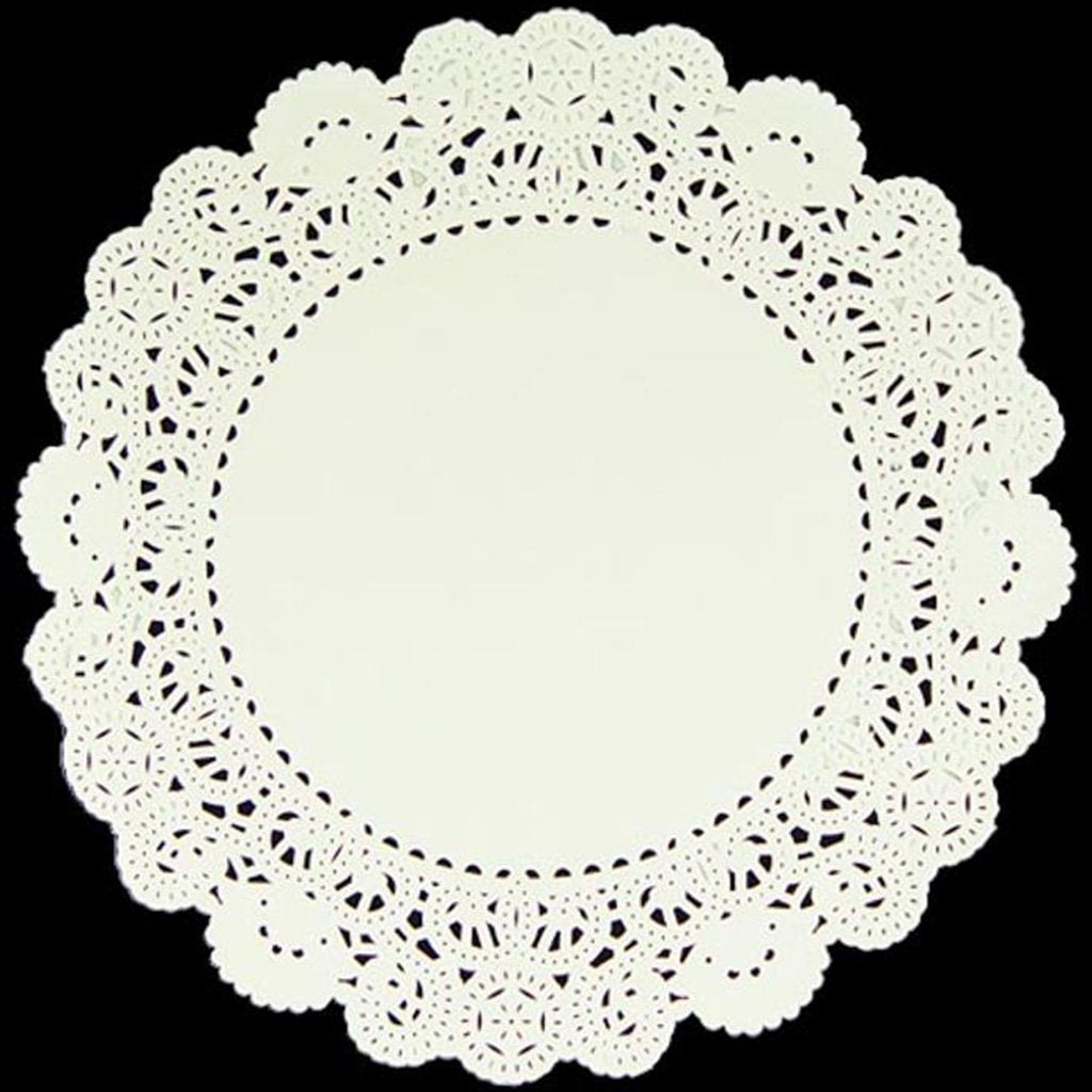 Round White Paper Doilies, 16in