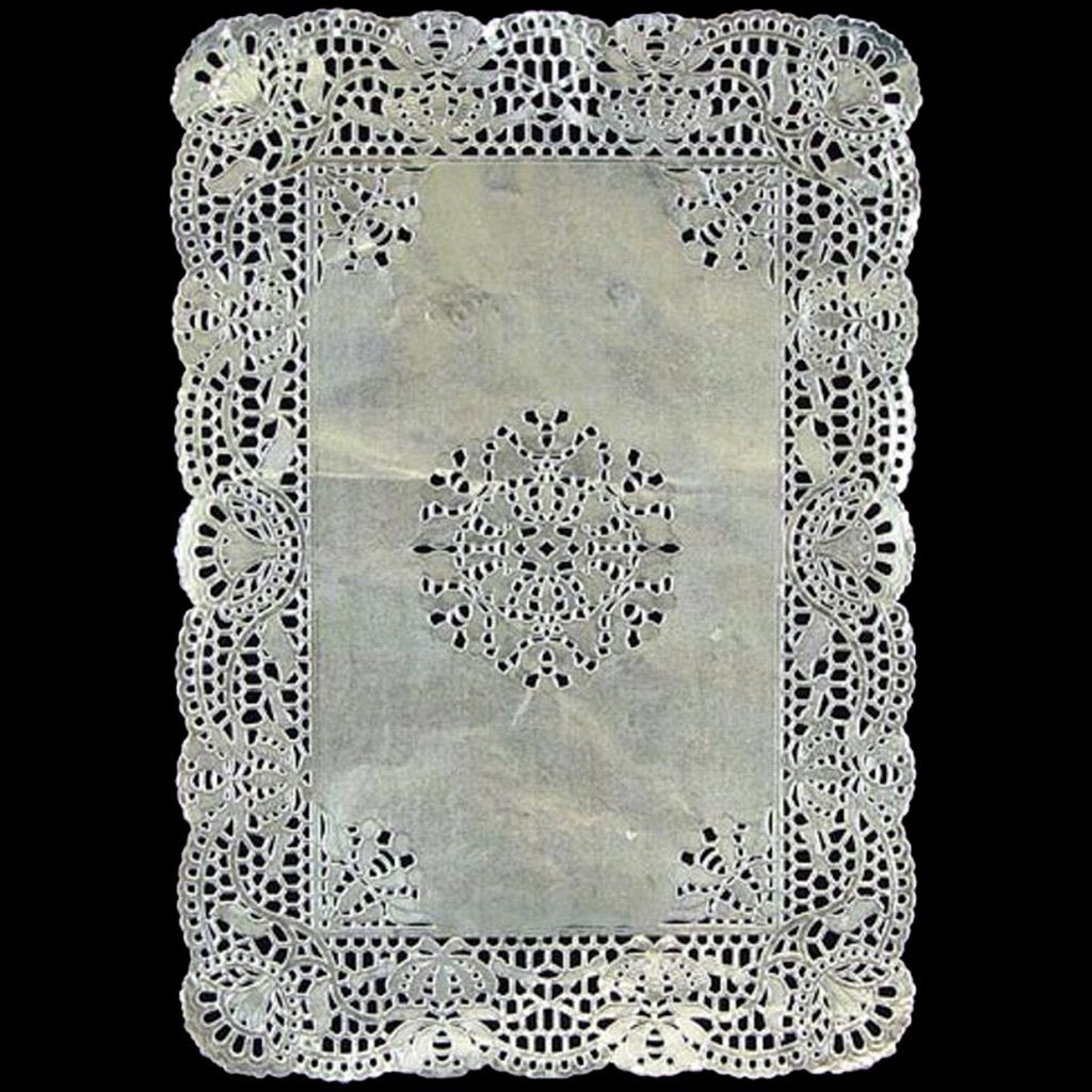 Rectangle Silver Foil Doilies, 10in X 14.5in