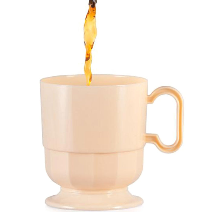 Ivory Glazed Coffee Cup with Handle