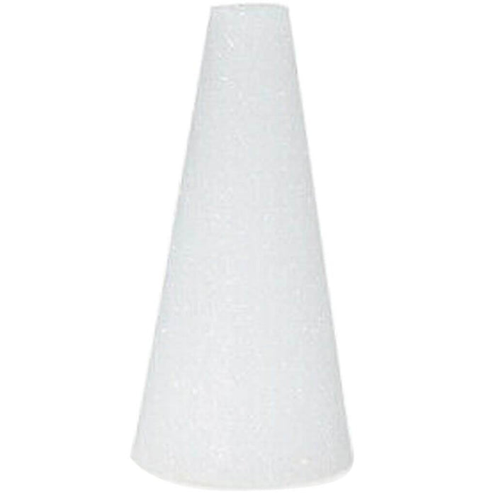 Styrofoam Cone 6x3in White