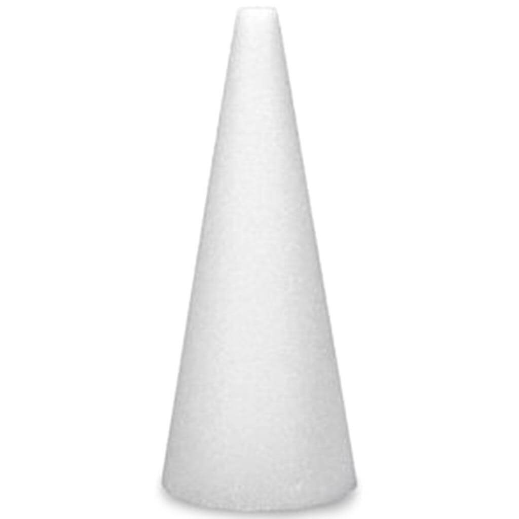 Styrofoam Cone 15x5in White