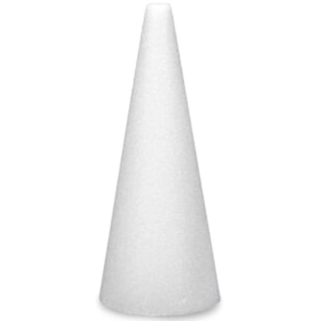 Styrofoam Cone 18x5in White