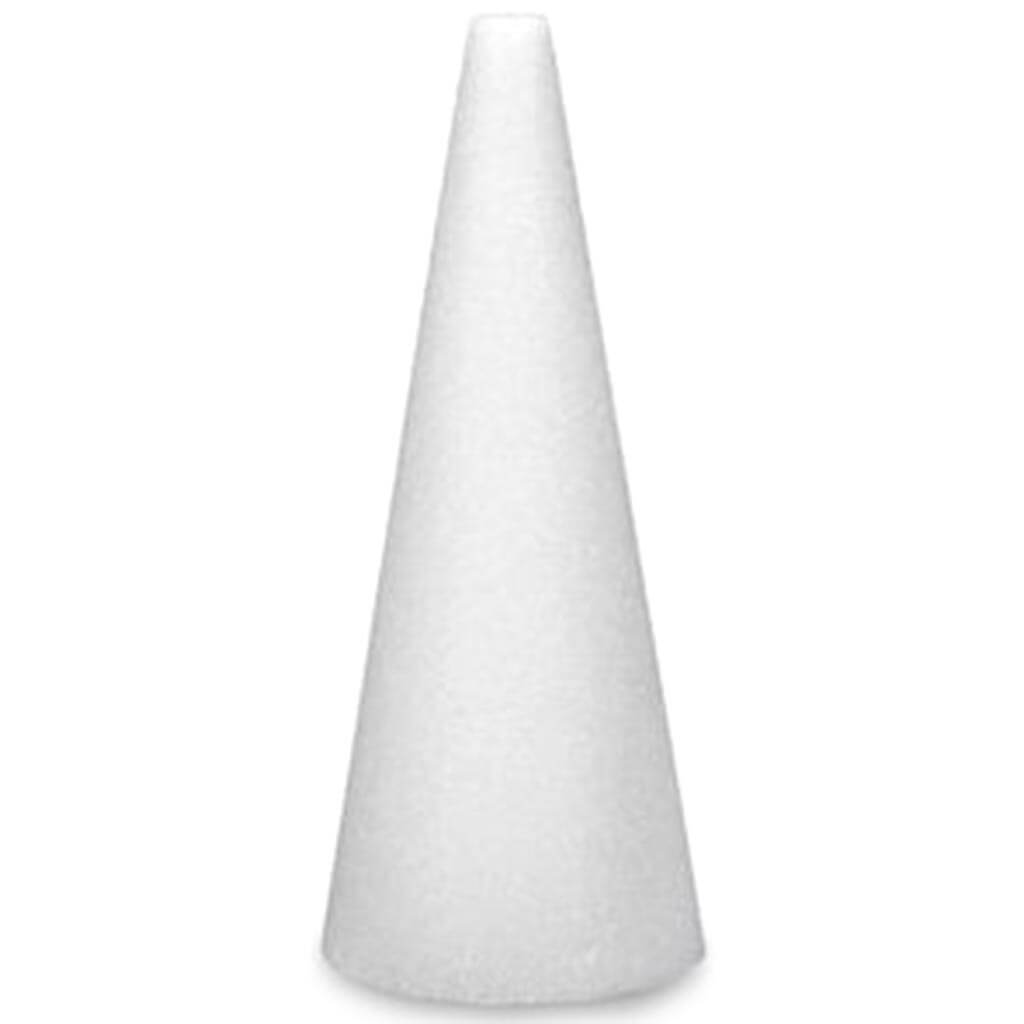 Styrofoam Cone 24x6in White