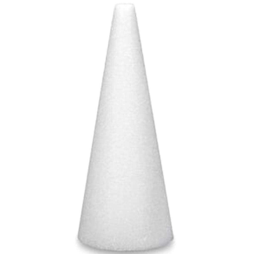 Styrofoam Cone 30x6in White