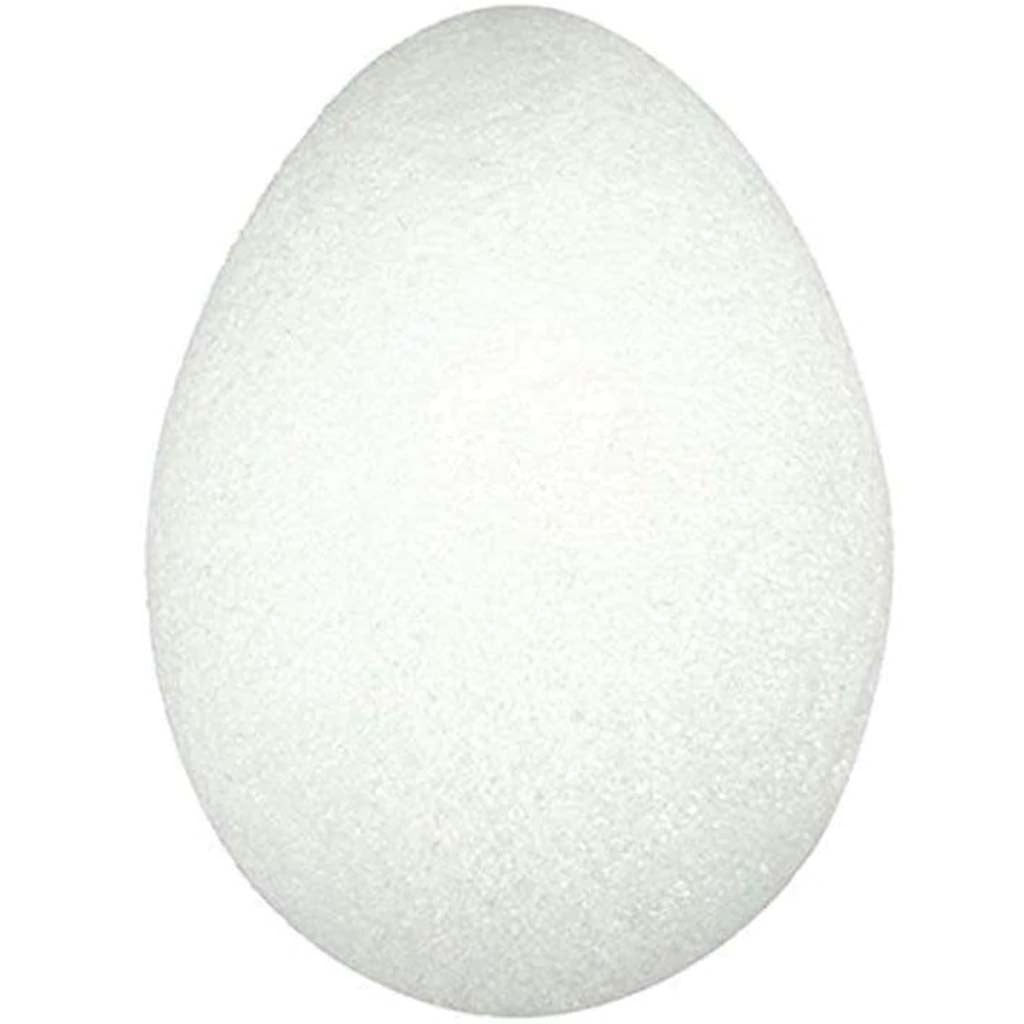 Styrofoam Egg 6-7/8in White