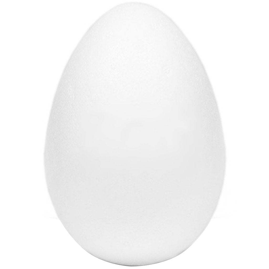 Styrofoam Egg 9in White