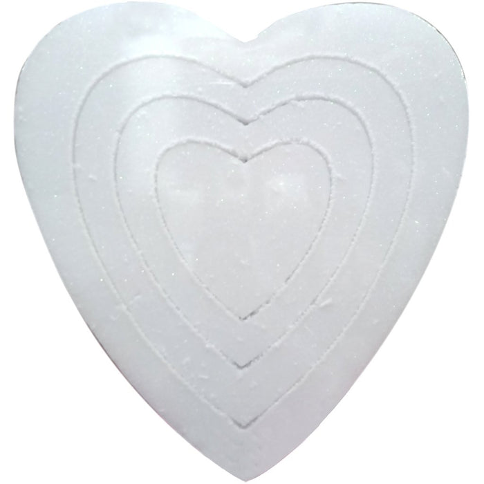 Styrofoam Hearts-Nested 24in White