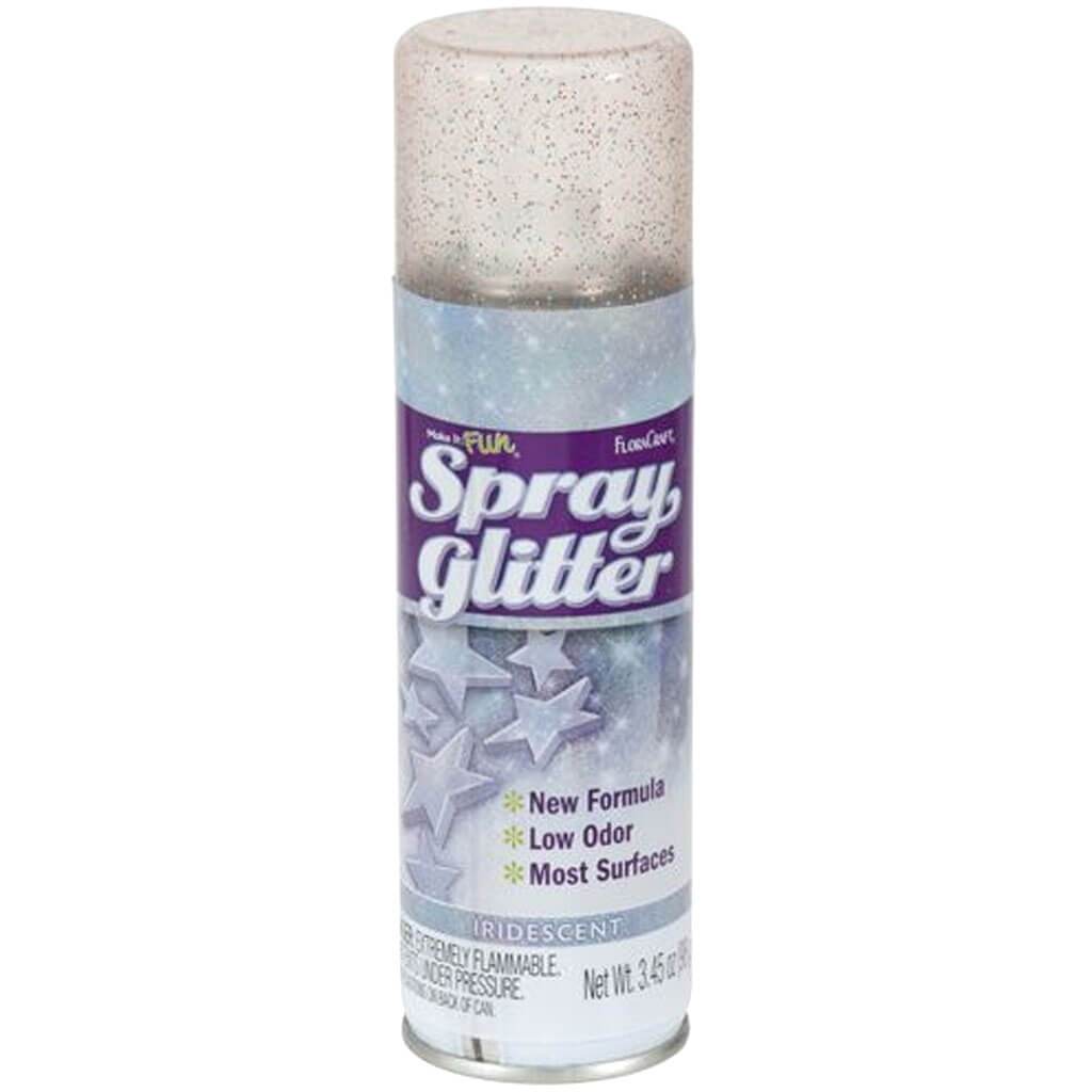 Spray Glitter 4.125oz Iridescent