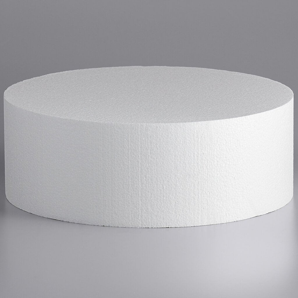 Styrofoam Cake Foam Round 3x18in