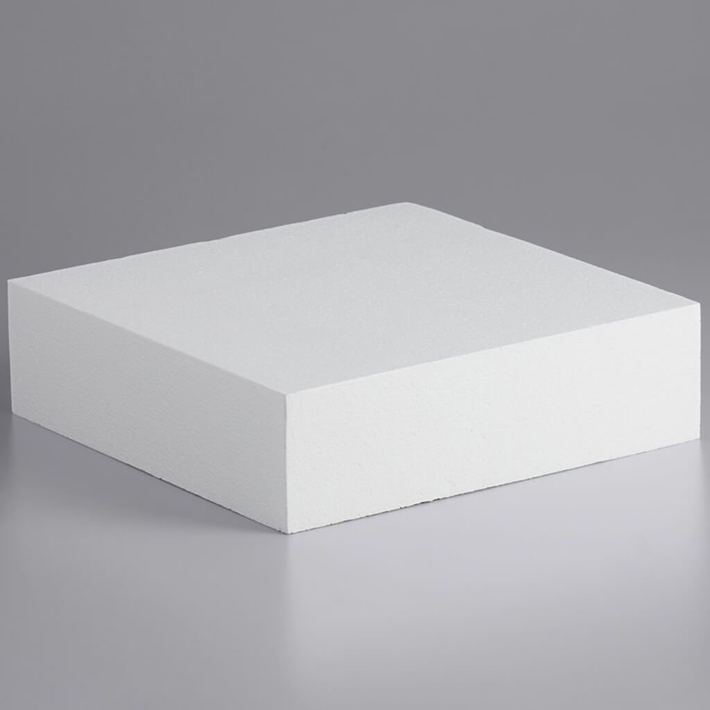 Styrofoam Cake Form Square 3x10x10in