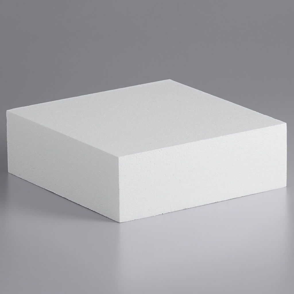 Styrofoam Cake Form Square 3x14x14in