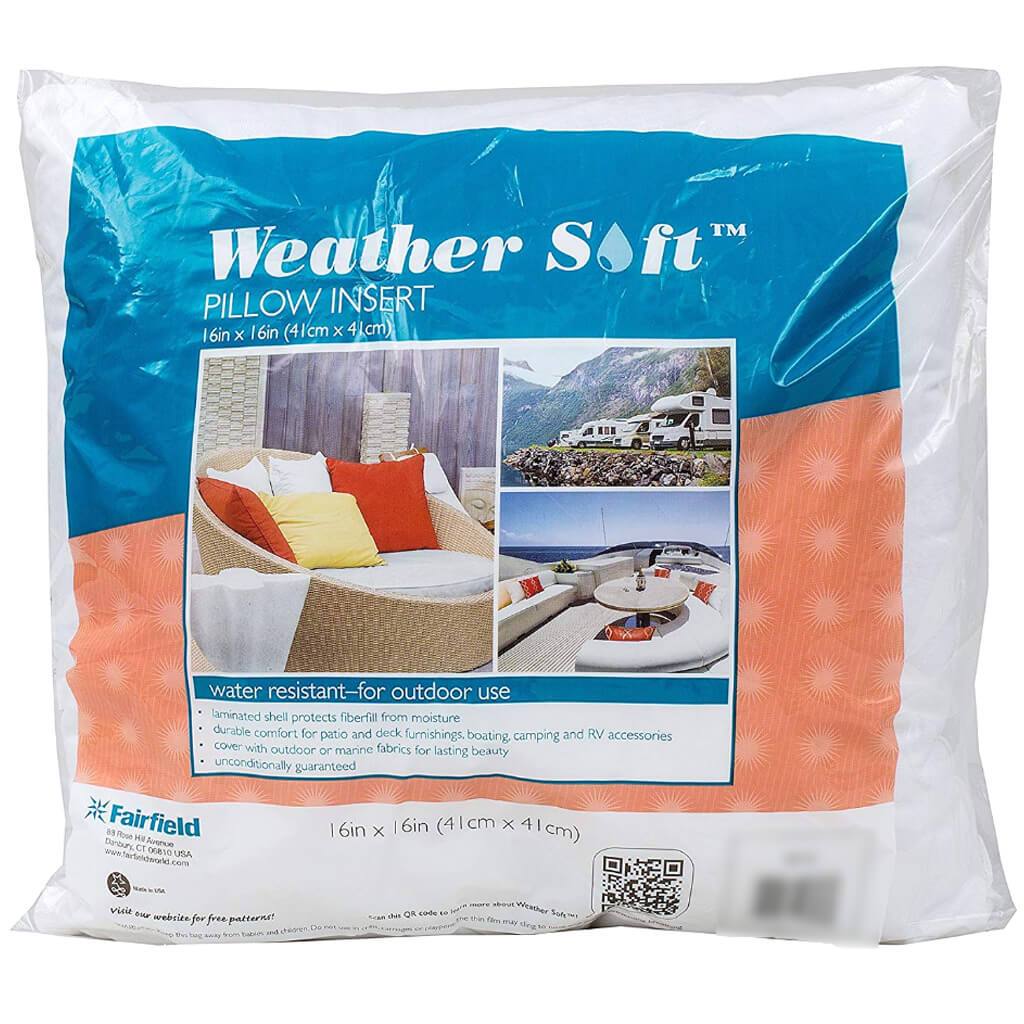 Weather Soft Pillow 16in x 16in White