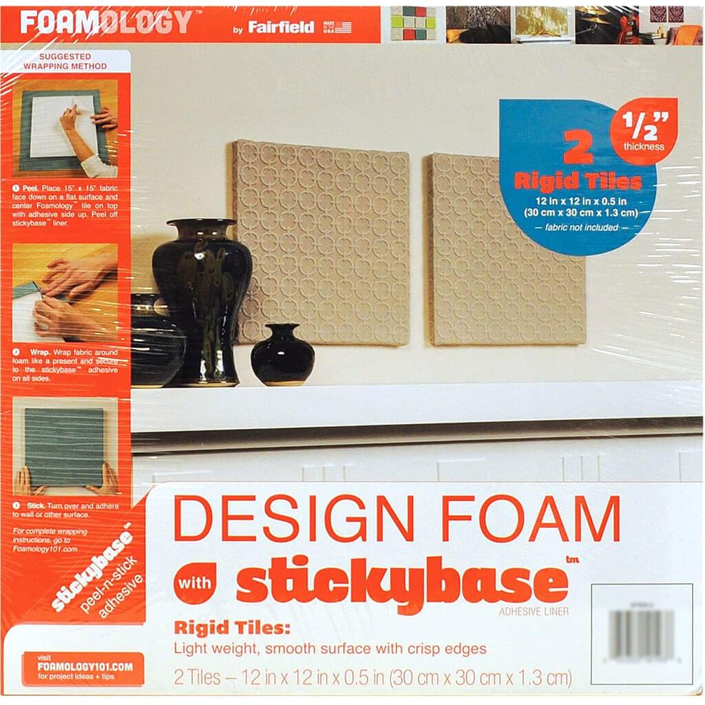 Design Foam Rigid 12in x 12in x 1/2in 2/Pkg