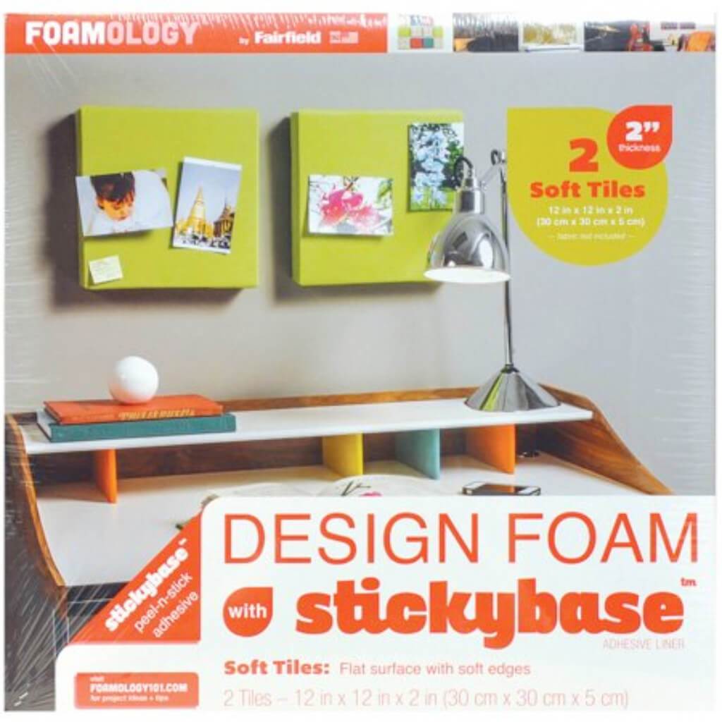 Design Foam 12in x 12in x 2in 2/Pkg