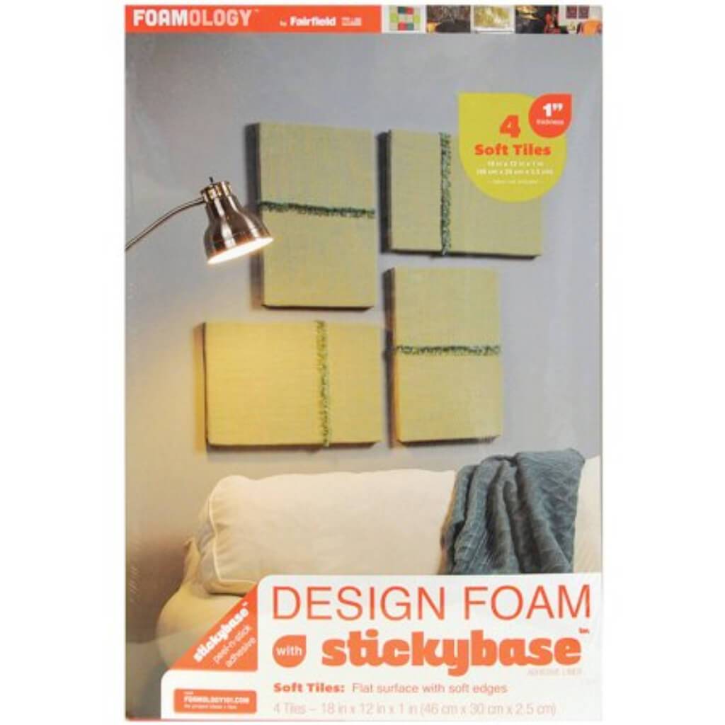 Design Foam 12in x 18in x 1in 4/Pkg