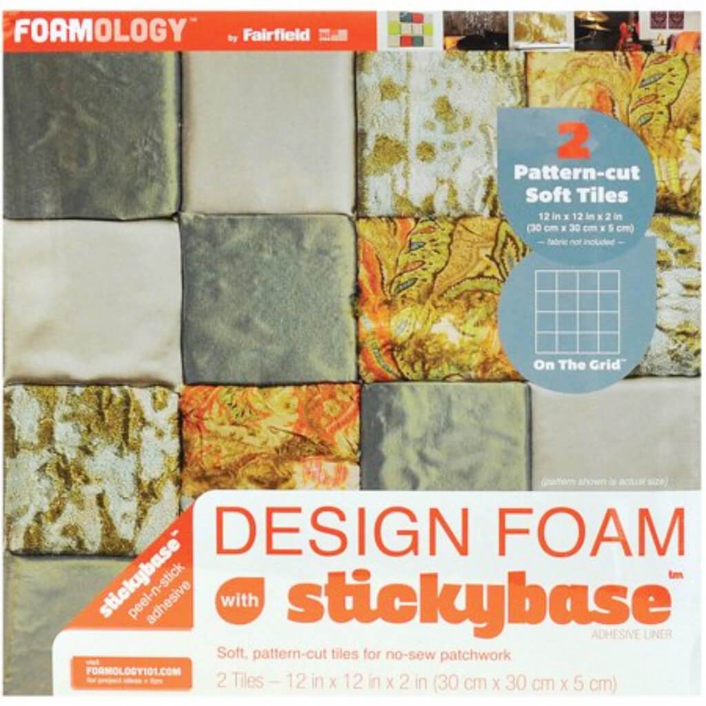 Design Foam On The Grid 12in x 12in x 2in 2/Pkg