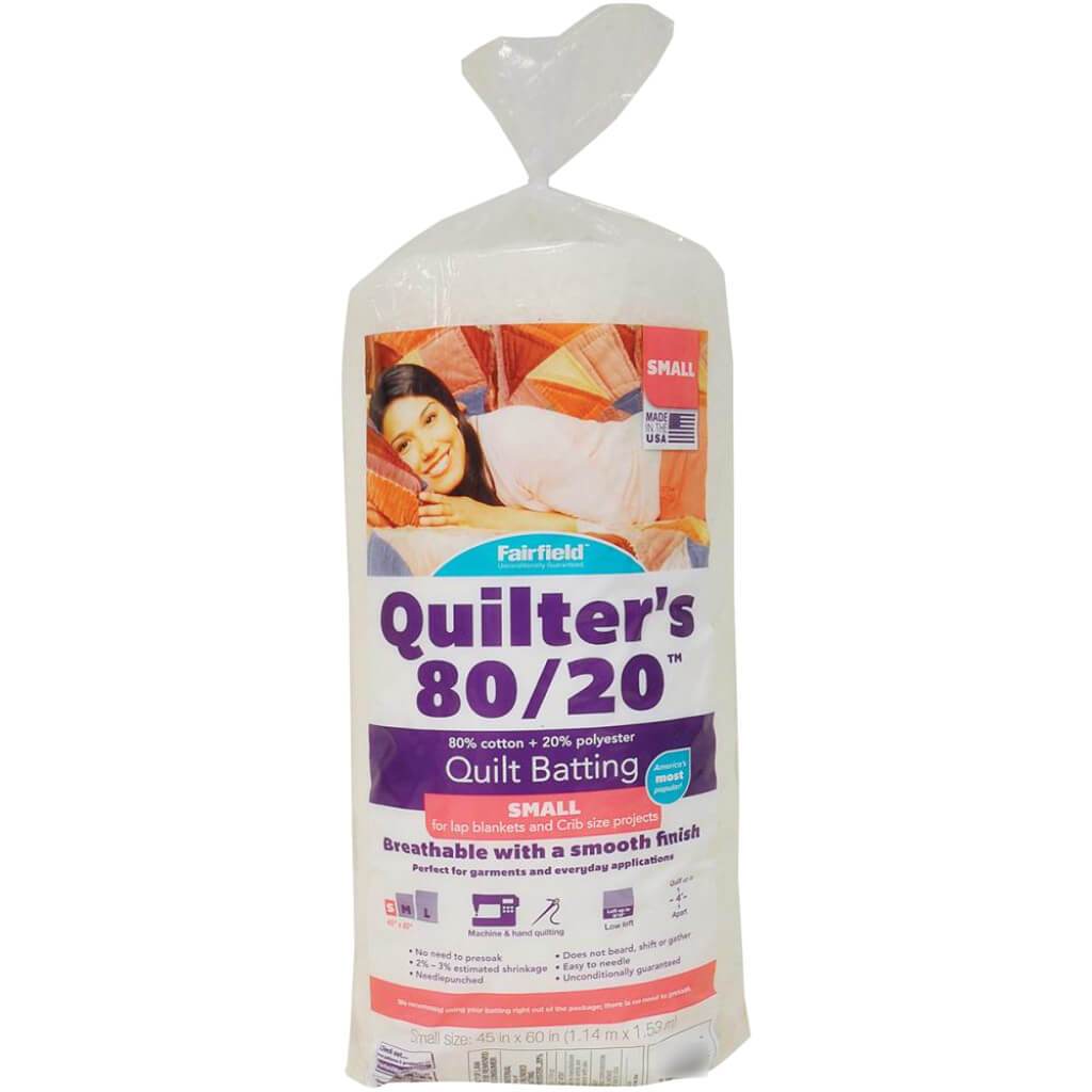 Fairfield Quilters 80/20 Needlepunched Batting Crib Size 45in x 60in