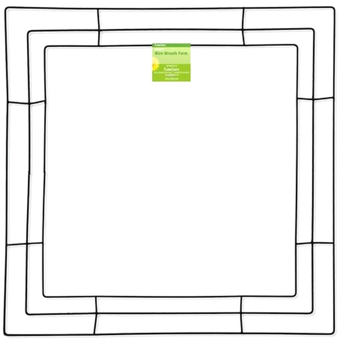 Wire Wreath Square 16in