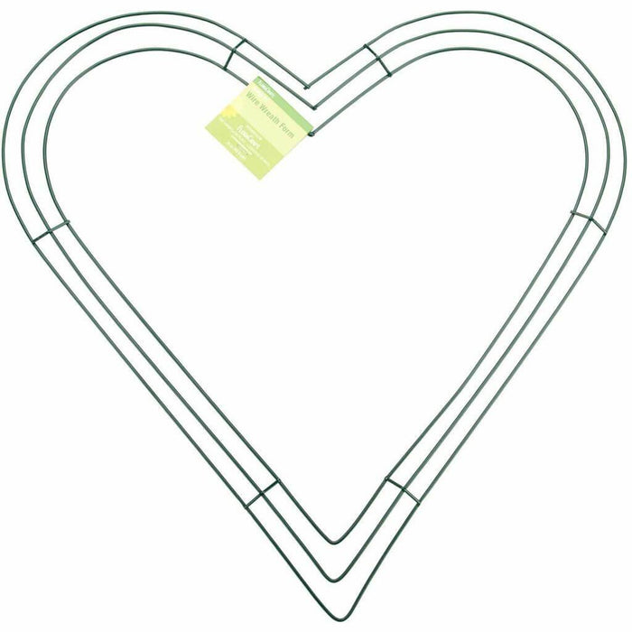 Wire Wreath Heart 16in