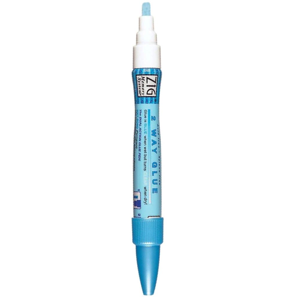 ZIG 2-WAY GLUE PEN CHISEL TIP LONG 