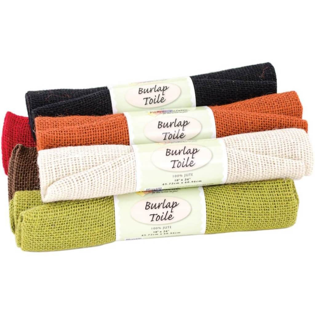 Fabric Palette Burlap Assortment 18in x 24in Solid