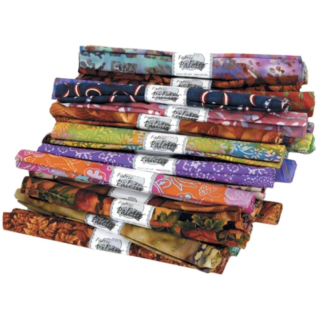 Fabric Palette Fat Quarter Assortment 18in x 21in 1/Pkg Dark 1/Pkg