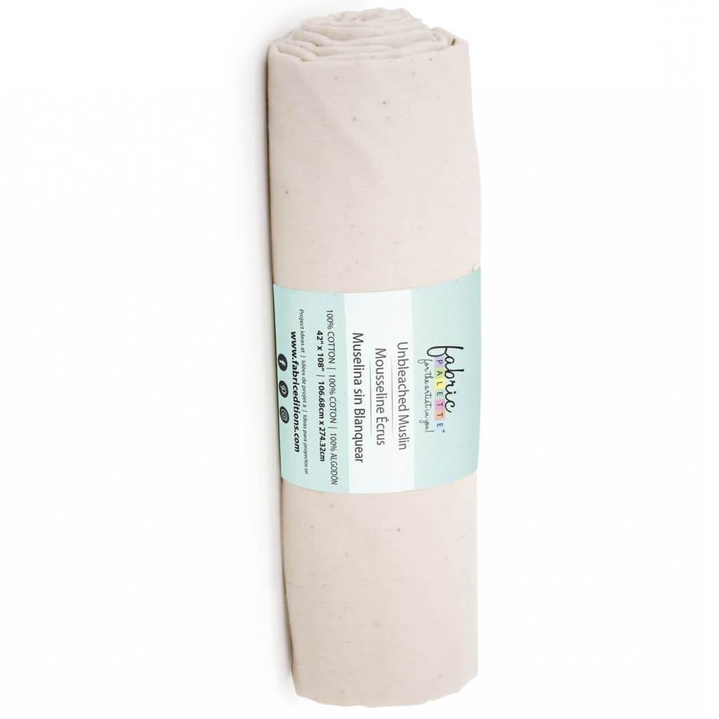 Fabric Palette Unbleached Muslin Precut 42in x 108in Muslin Unbleached