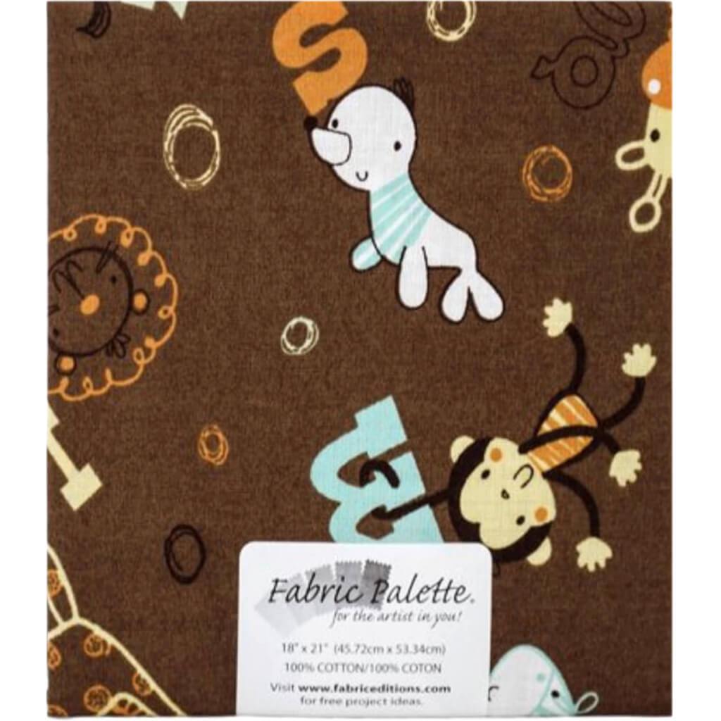 Fabric Palette Precut 18in x 21in 1/Pkg Novelty - Funky Monkey