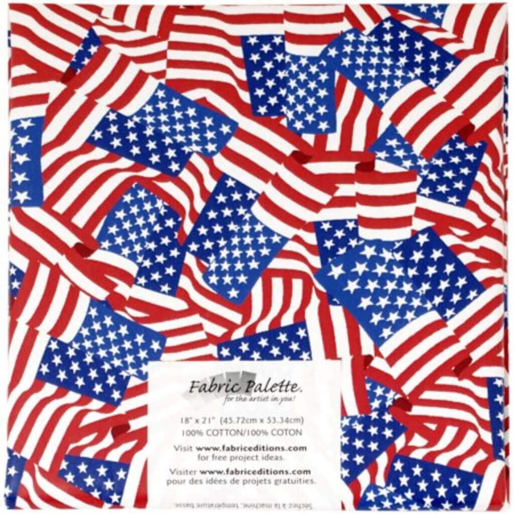 Fabric Palette Precut 18&quot;X21&quot; 1/Pkg Novelty Americana