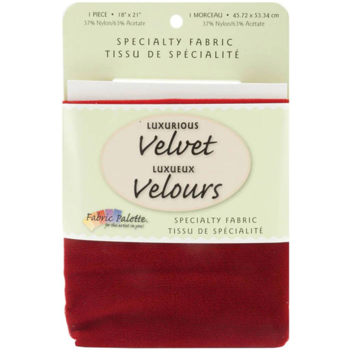 Fabric Palette Precut 18"X21" 1/Pkg Velvet Ruby