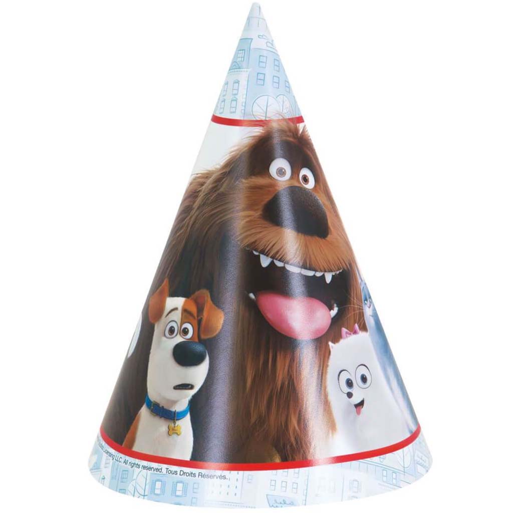 Secret Life of Pets Party Hats, 8ct 