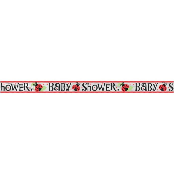 Foil Banner 12ft, Lively Ladybugs 