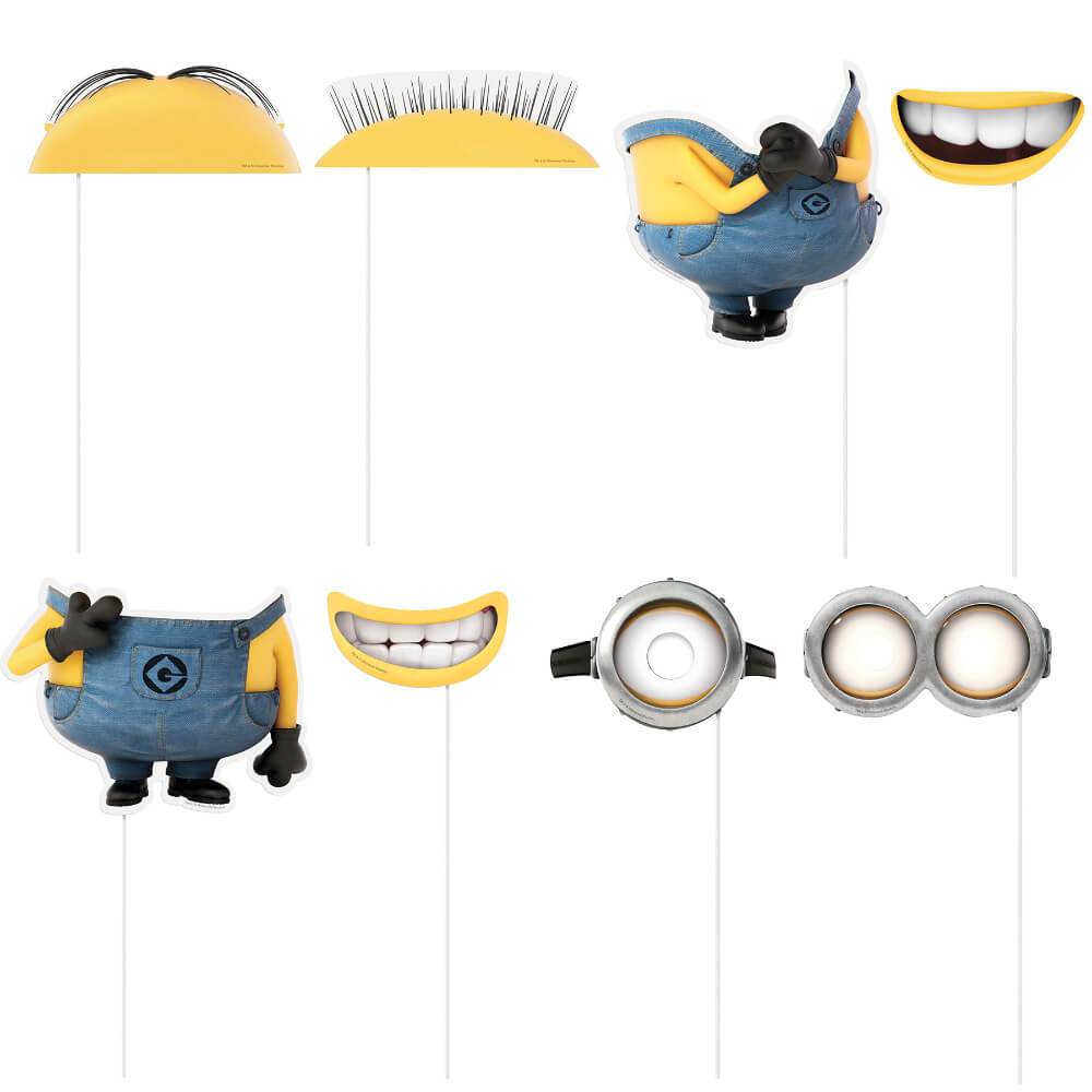 Photo Booth Props 8ct, Despicable Me 