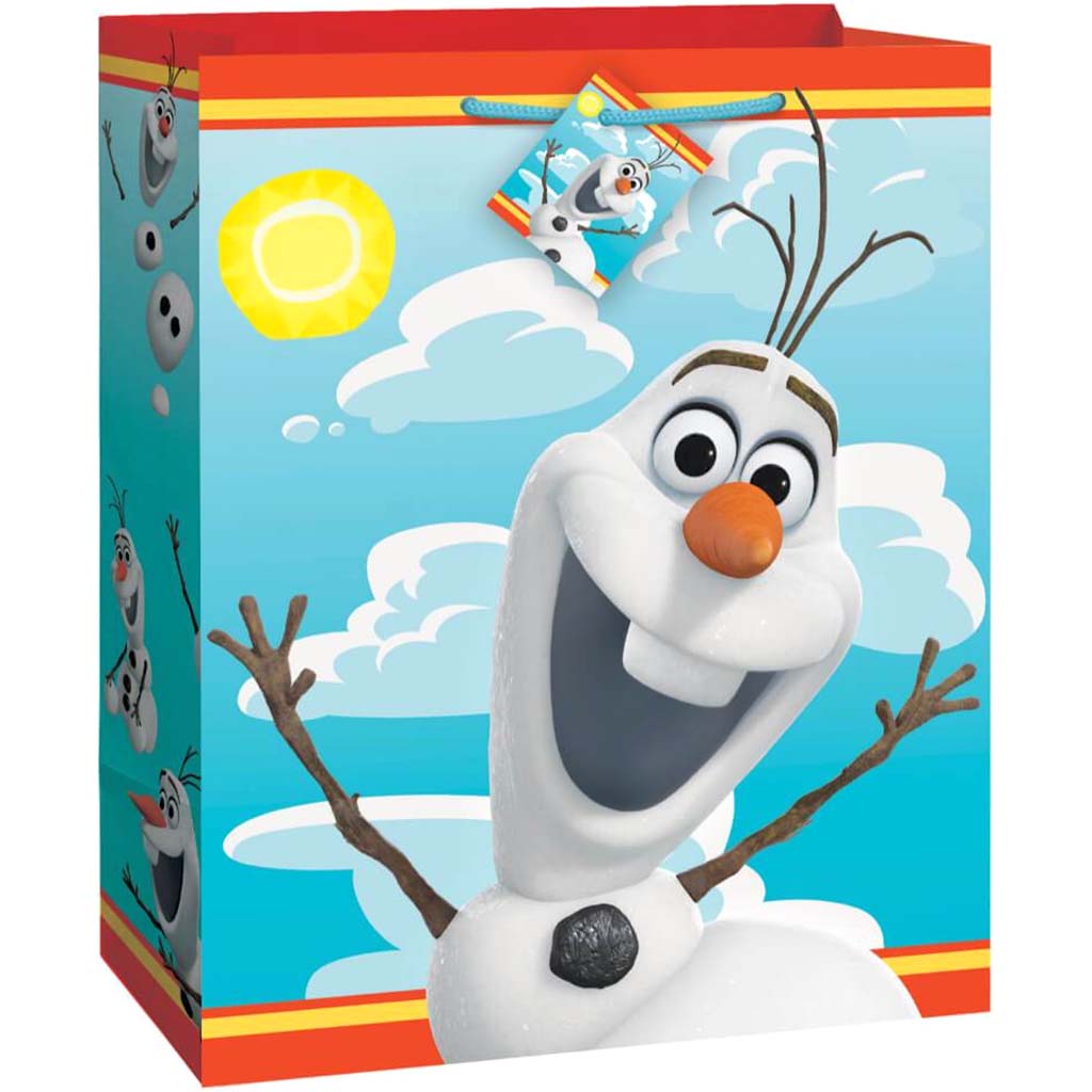 Gift Bag Large, Frozen Olaf 